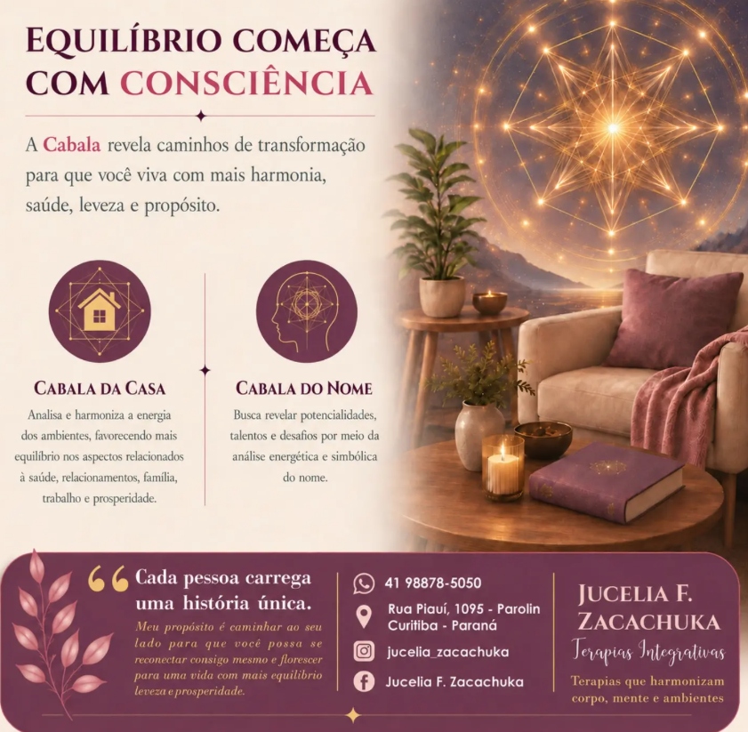 Harmonia da Cabala da Casa em ambiente aconchegante